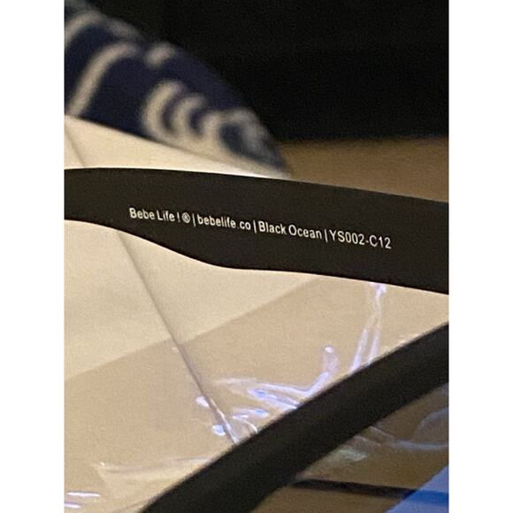 Bebe! Black Ocean Sports And Outdoors Blue Polarized UV400 Sunglasses NWT - Picture 14 of 14